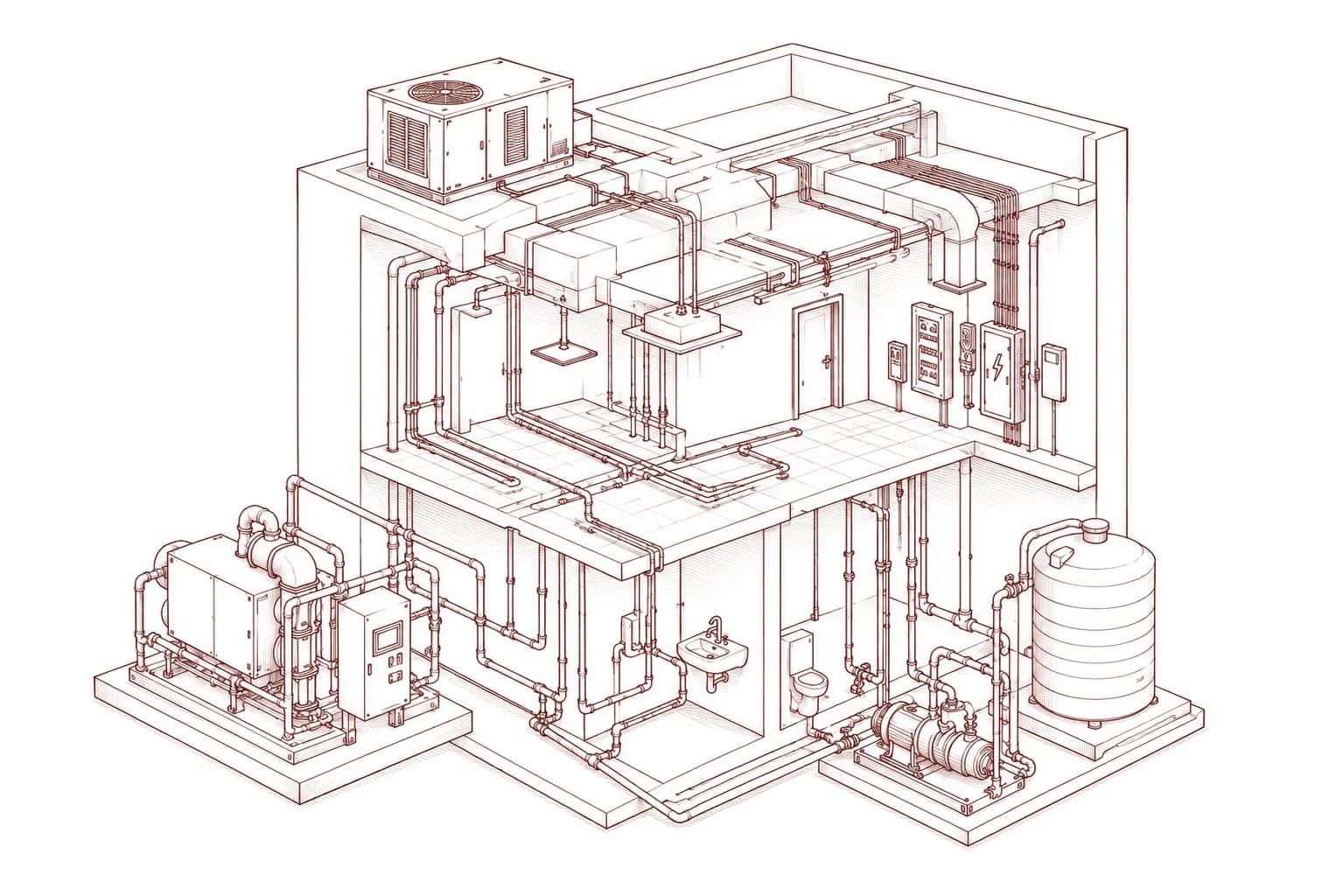 Mechanical + Electrical + Plumbing (MEP)